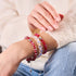 Regenbogen-Herzschnur | Feenglas-Charmballa-Armband
